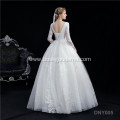 New European and American Women's Long Sleeve One Shoulder Bridal wedding dress sale